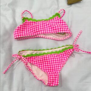 MC2 Saint Barth Pink and Green Kids Swim Set